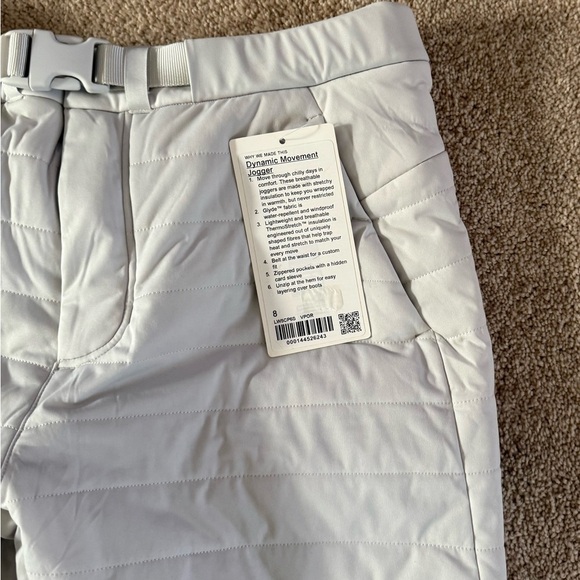 Lululemon Dynamic Movement Jogger Quilted– Vapor | Size 8 | NWT | EXTREMELY RARE - Picture 10 of 14